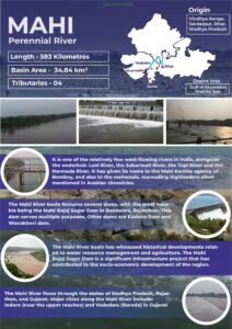 Infographics of Mahi River
