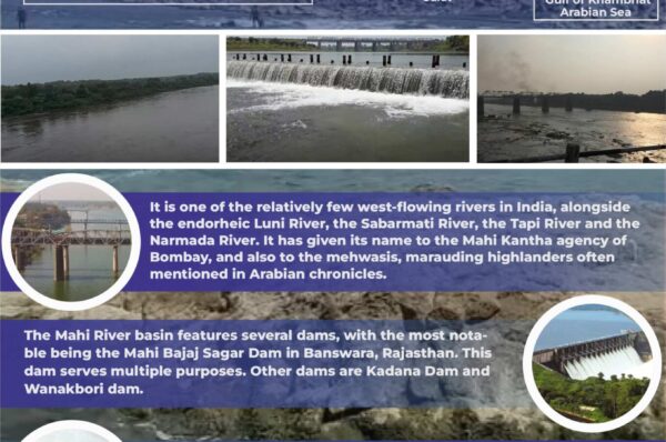 Infographics of Mahi River