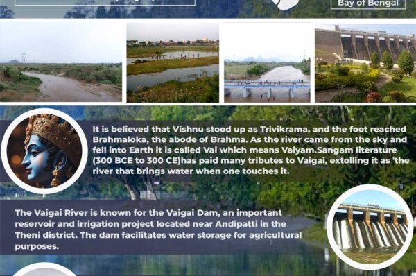 Infographics of Vaigai River